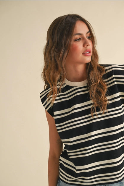 Black and White Stripped T-Shirt