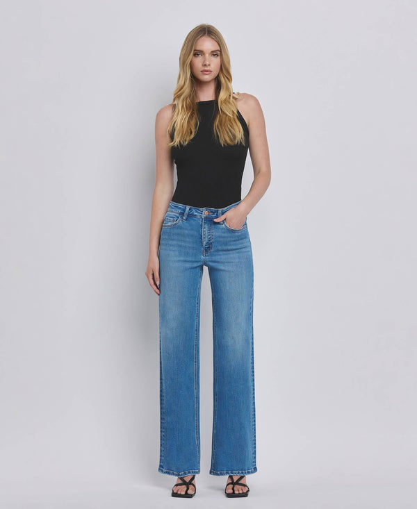 HIGH RISE WIDE JEANS