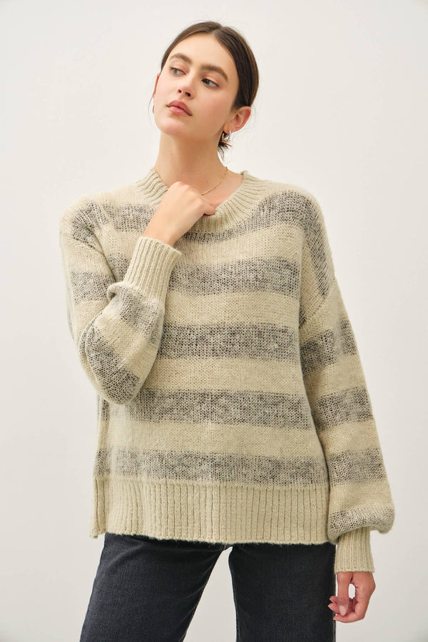 Wide Striped Cozy Sweater