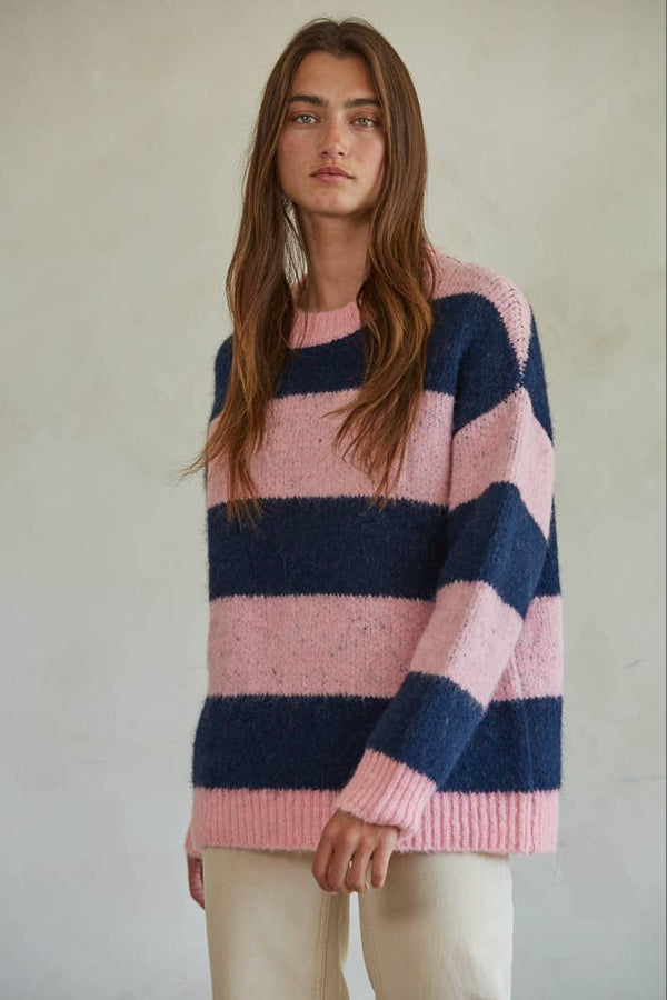 Striped Crew Neck Sweater